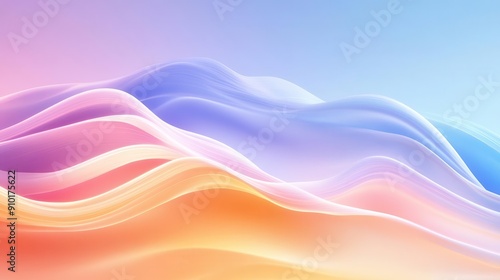 Wallpaper Mural Abstract colorful wave background, vibrant colors, flowing lines. Torontodigital.ca