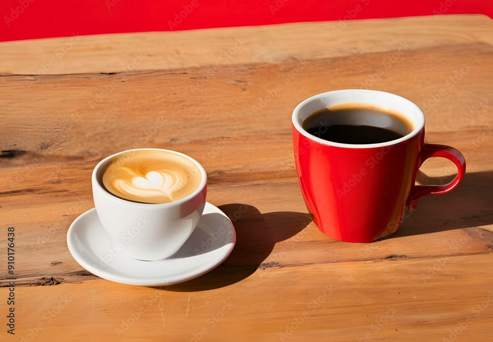 cup of coffee on table cup of coffee on table