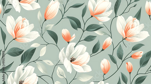 Obraz na płótnie floral pattern w salonie