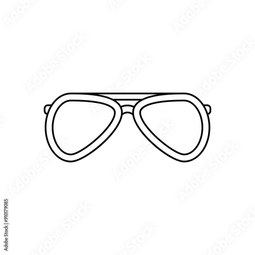 Glasses vector icon