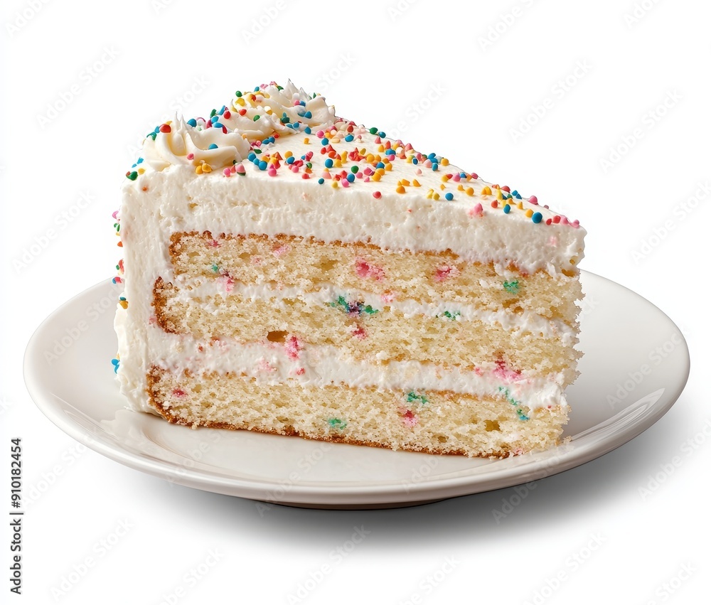 This colorful Funfetti Cake Slice is the perfect treat for celebrations or a sweet indulgence This colorful Funfetti Cake Slice is the perfect treat for celebrations or a sweet indulgence