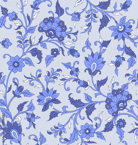 Seamless ethnic floral Design print