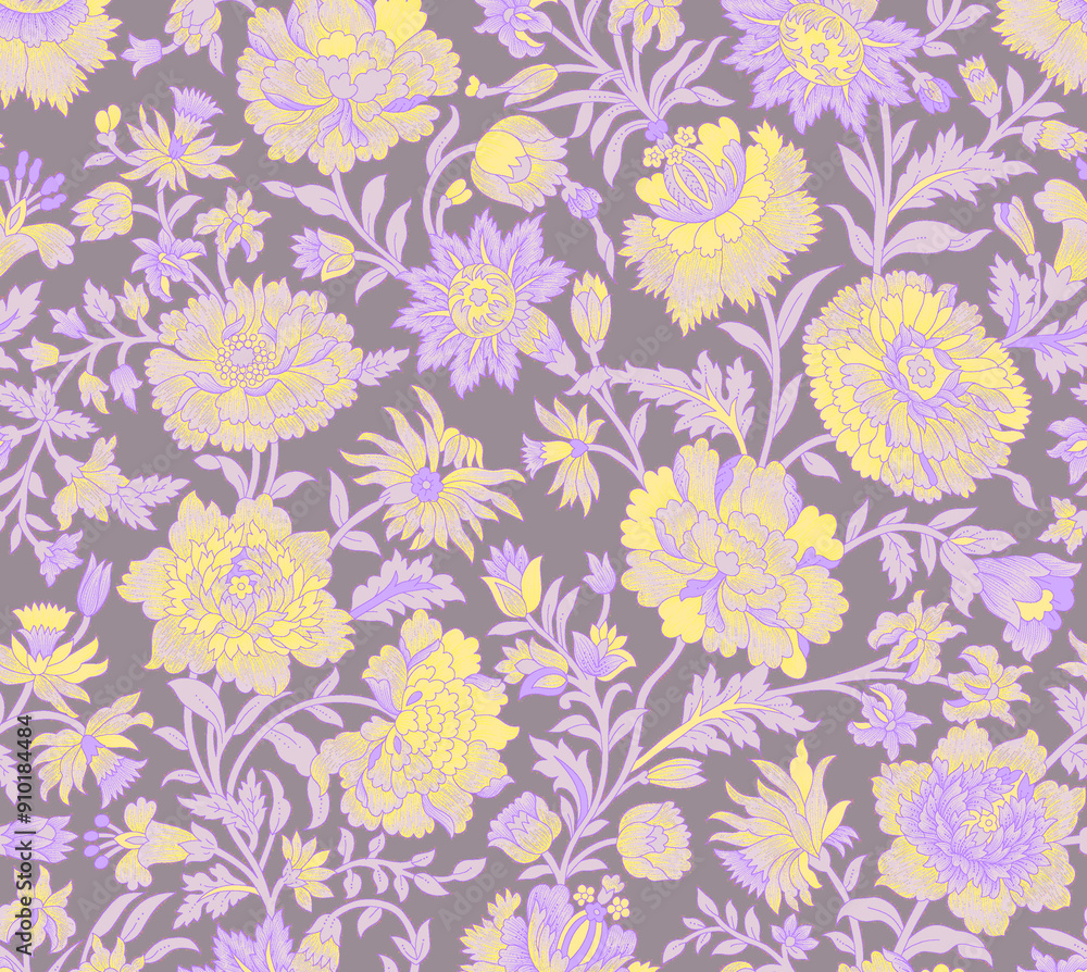 Seamless ethnic floral Design print Seamless ethnic floral Design print