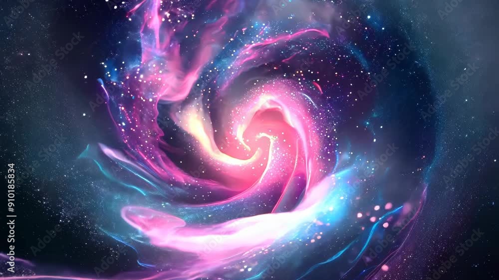 Stunning Digital Art of a Vibrant Cosmic Swirl with Pink and Blue Nebula Stunning Digital Art of a Vibrant Cosmic Swirl with Pink and Blue Nebula