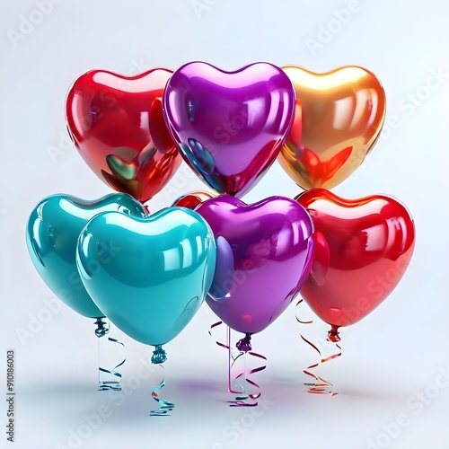heart shaped balloons