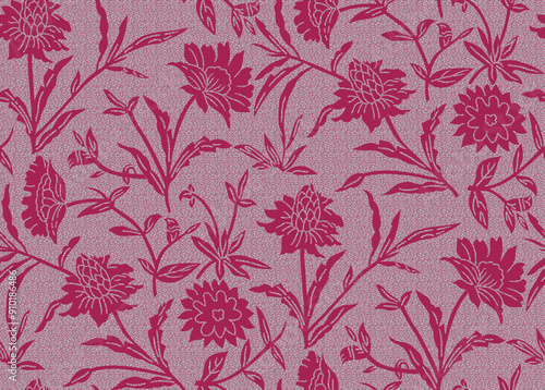 Seamless ethnic floral Design print