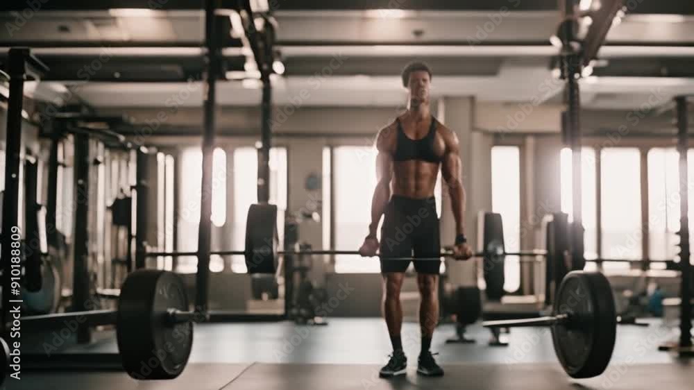 a bodybuilder in the gym a bodybuilder in the gym