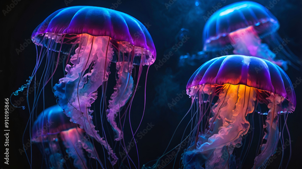 Fototapeta premium Jellyfish in Water 2