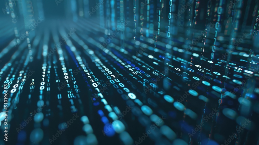 virtual screen with binary code , generative ai virtual screen with binary code , generative ai
