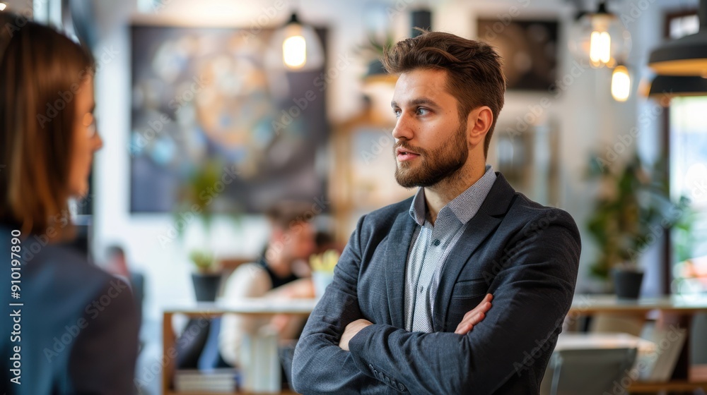 A confident broker presenting a portfolio of retail properties and discussing market trends with discerning investors. A confident broker presenting a portfolio of retail properties and discussing market trends with discerning investors.