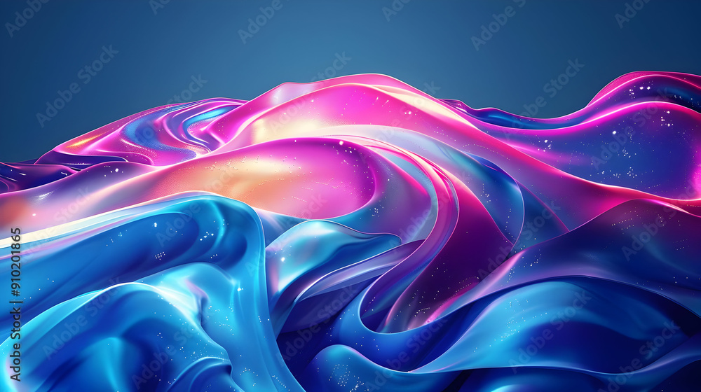 Abstract 3D Background with Pink and Blue Swirls Abstract 3D Background with Pink and Blue Swirls