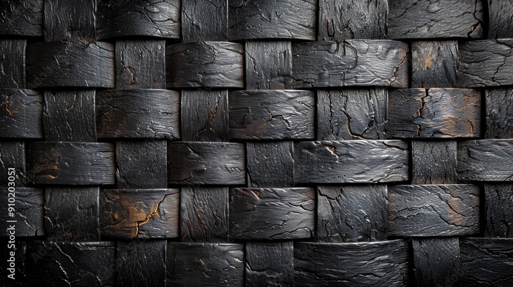 Naklejka premium Dark Industrial Brick Wall