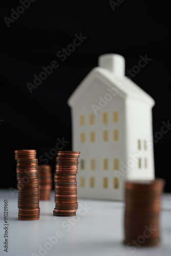 Wallpaper Mural Vertical photo of Savings concept for home purchase Torontodigital.ca