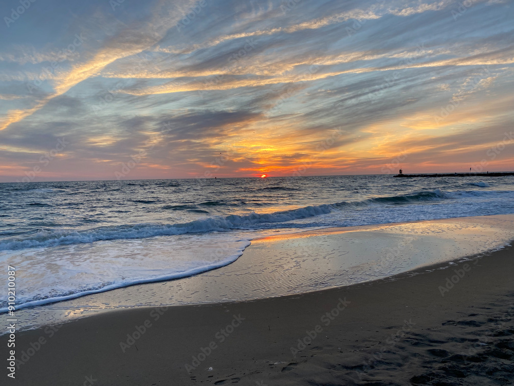 Fototapeta premium sunset on the beach