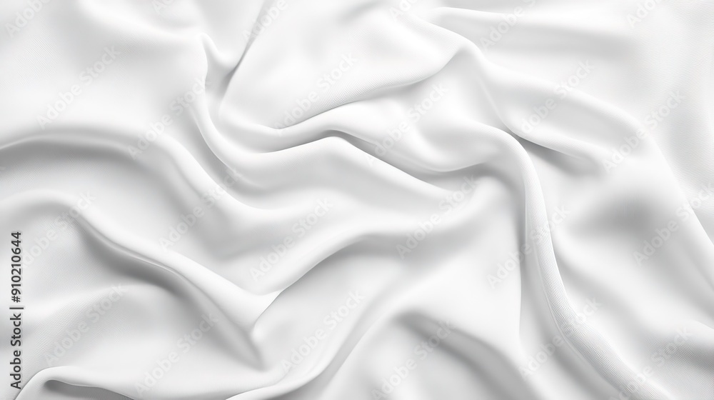 Obraz premium High-resolution image of white jersey fabric texture, perfect for design and fashion-related visuals