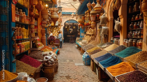 hallway of a moroccan market
