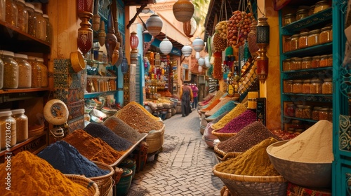 hallway of a moroccan market