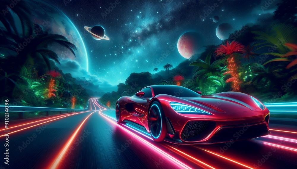 Neon Velocity: A Cyber-Speed Journey Neon Velocity: A Cyber-Speed Journey