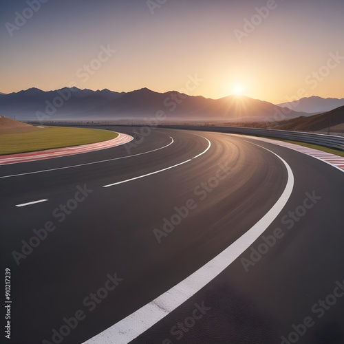 Race track, depicting the fast route to success