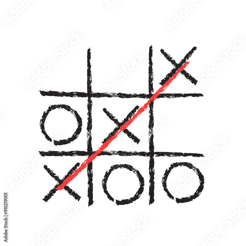 Tic tac toe. Tic tac toe win