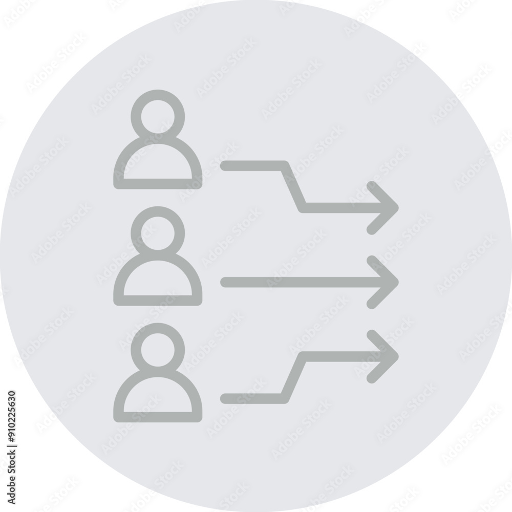 Unified Team Vector Line Grey Circle Grey Unified Team Vector Line Grey Circle Grey