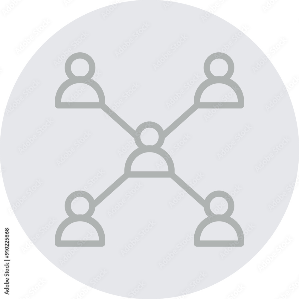 Connecting People Vector Line Grey Circle Grey Connecting People Vector Line Grey Circle Grey