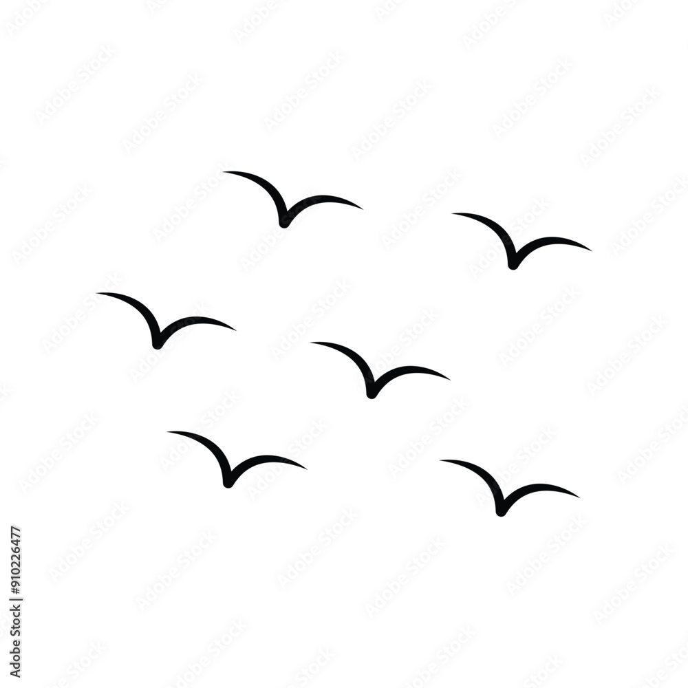 Naklejka premium bird fly icon vector design silhouette style