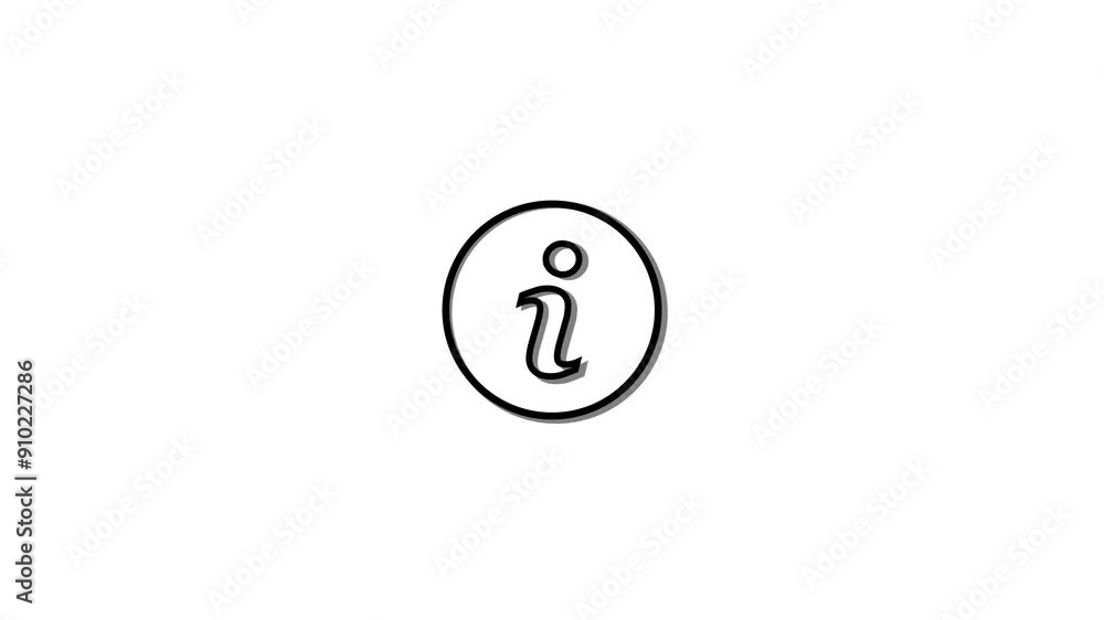 Information Icon Design For Personal And Commercial Use animation.. Information Icon Design For Personal And Commercial Use animation..