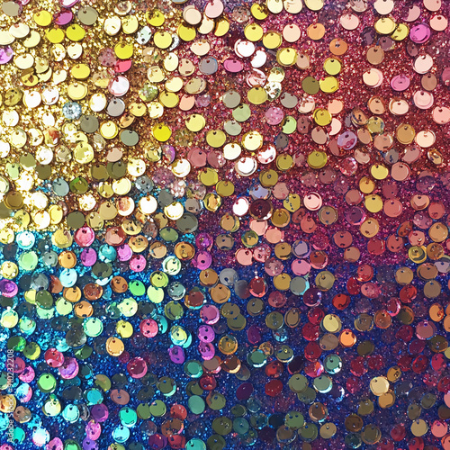 Iridescent sequin fabric