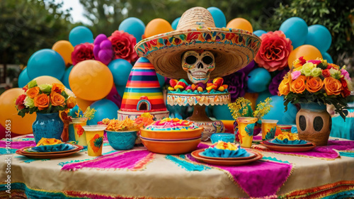 Dia de los Muertos Altars: Beautifully decorated altars featuring marigold flowers, candles, and sugar skulls, honoring and remembering loved ones who have passed away.