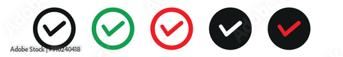 right mark icon set vector, on white background editable, checkmark vector illustration set  tik mark setvector illustrators file.