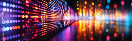 Colorful LED Light Wall Display