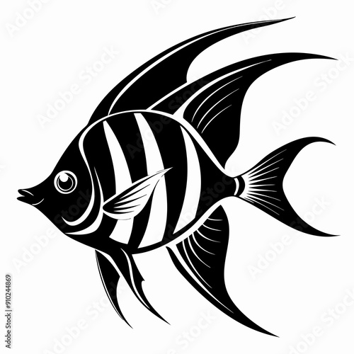 Angelfish Black silhouette