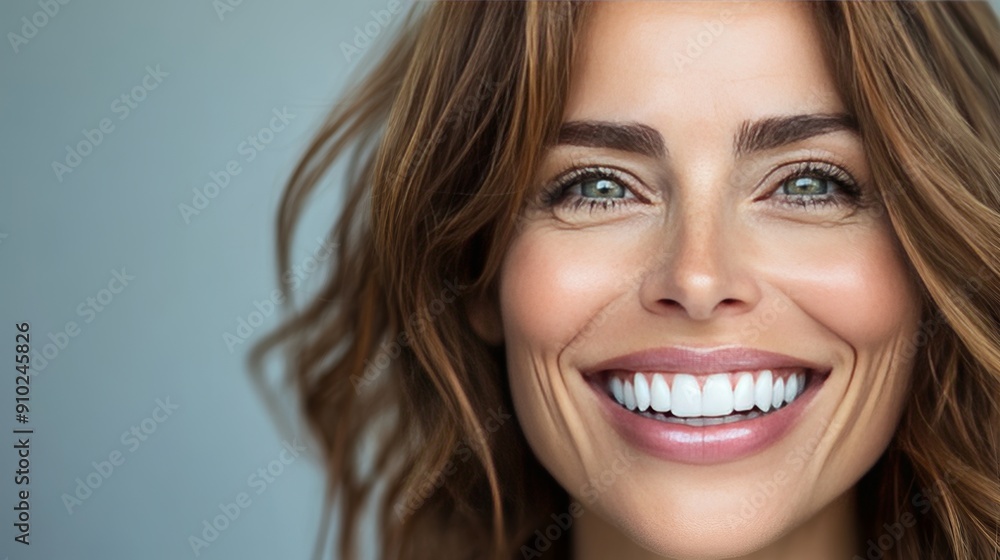 Smiling woman with wavy brown hair and bright green eyes, exuding warmth and confidence. Smiling woman with wavy brown hair and bright green eyes, exuding warmth and confidence.