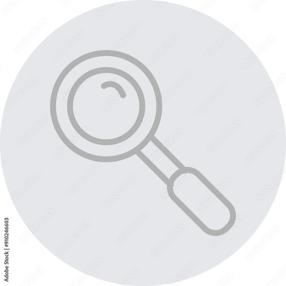 3167-Magnifying Glass Vector Line Grey Circle Grey 3167-Magnifying Glass Vector Line Grey Circle Grey