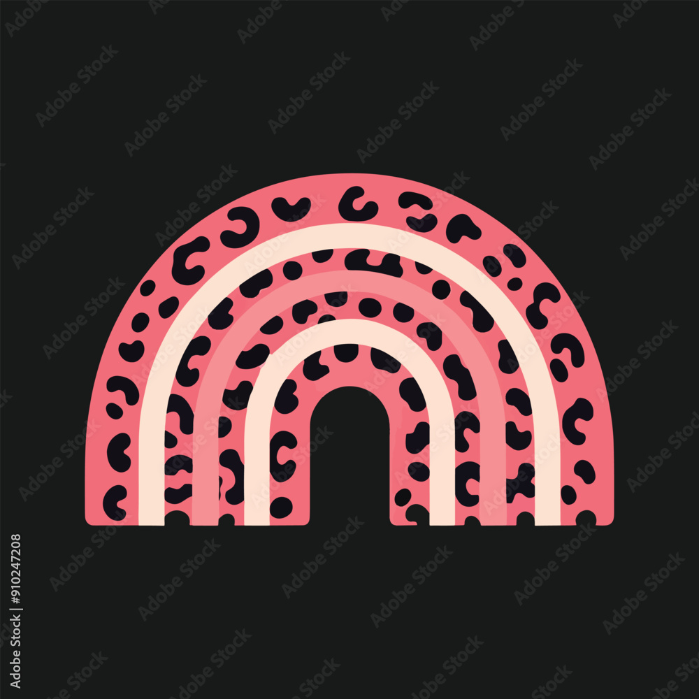 pink rainbow vector illustration pink rainbow vector illustration
