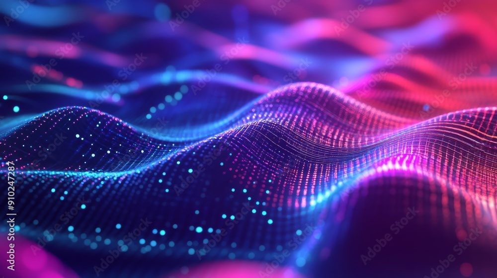 AI technology backdrop with dynamic patterns and bold color AI technology backdrop with dynamic patterns and bold color