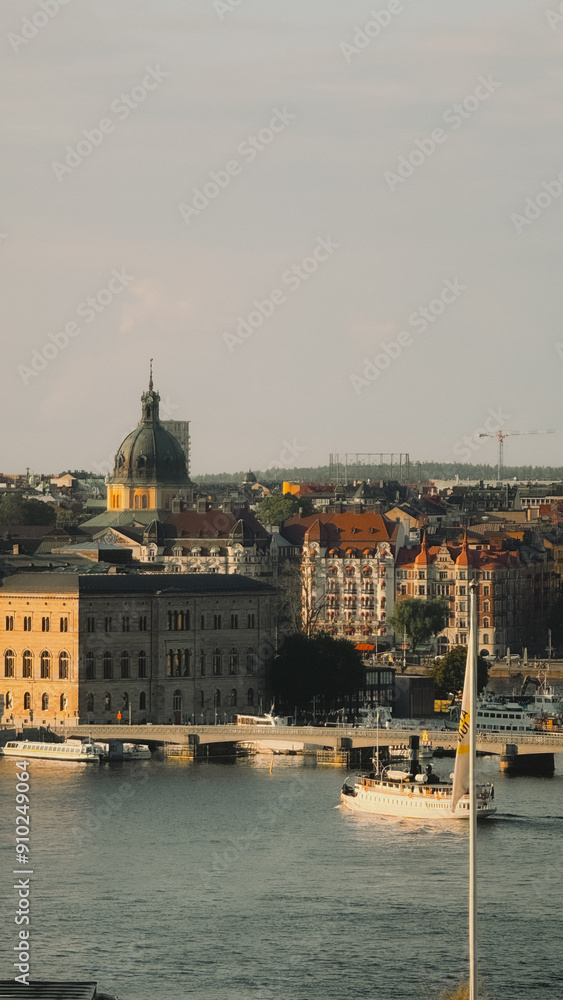 Fototapeta premium Stockgholm golden hour
