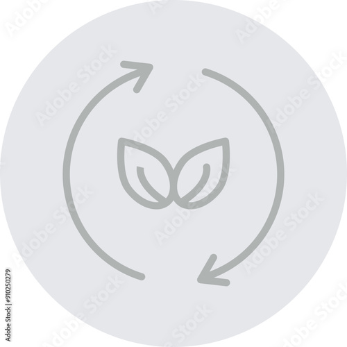 Reuse Vector Line Grey Circle Grey
