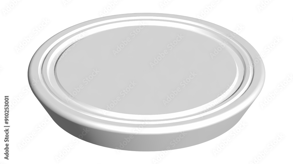 Cylinder or plate silver pedestal podiums and step on transparent background Cylinder or plate silver pedestal podiums and step on transparent background