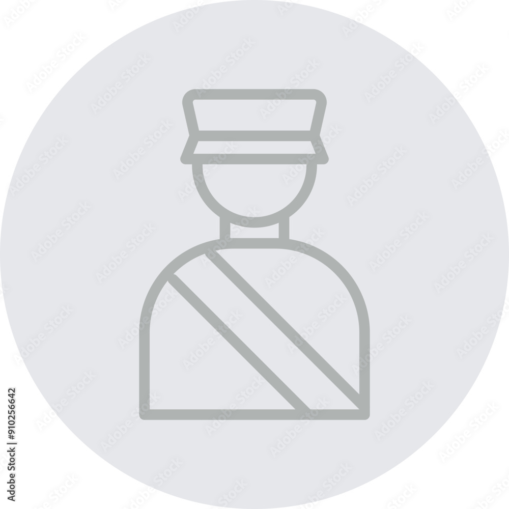 Postman Vector Line Grey Circle Grey Postman Vector Line Grey Circle Grey