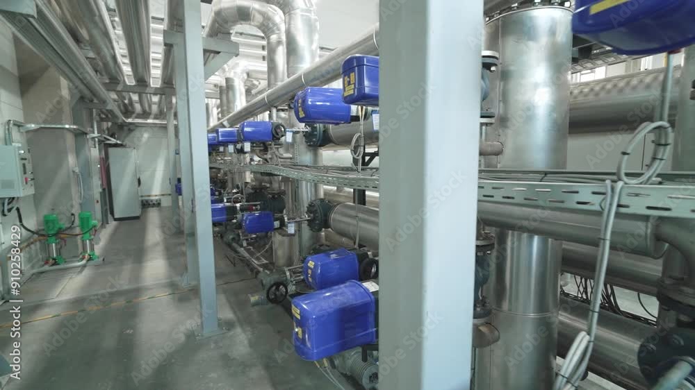 Section of pumps and engines of the boiler Section of pumps and engines of the boiler
