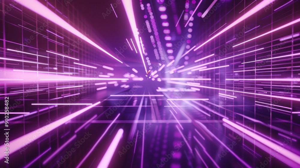 Abstract Purple Neon Lights Abstract Purple Neon Lights