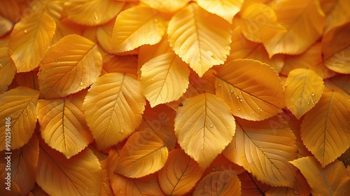 Wallpaper Mural Golden Autumn Leaves. Vibrant, Sunlit, and Naturally Beautiful. AI generated image background or wallpaper Torontodigital.ca