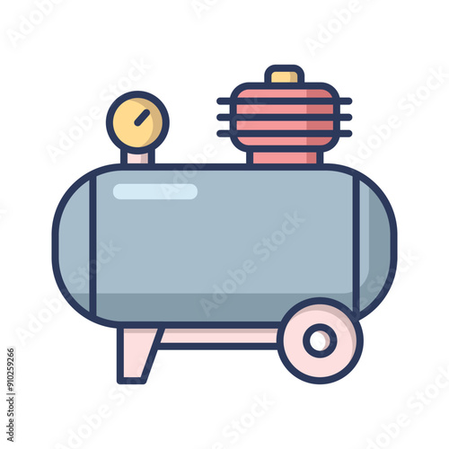 Air compressor icon vector design template