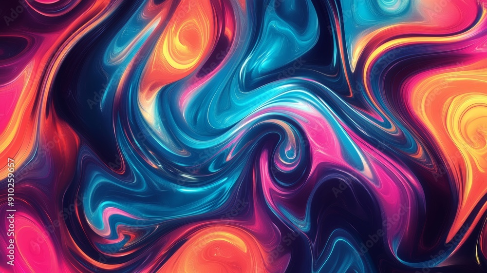 Vibrant abstract swirl of colors in blue, pink, and orange shades, creating a mesmerizing fluid pattern. Vibrant abstract swirl of colors in blue, pink, and orange shades, creating a mesmerizing fluid pattern.