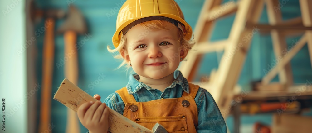 Portrait photography of a cute little professional, smiling cute little chef with a ladle, showing thumbup, on green color background, editorial style Portrait photography of a cute little professional, smiling cute little chef with a ladle, showing thumbup, on green color background, editorial style