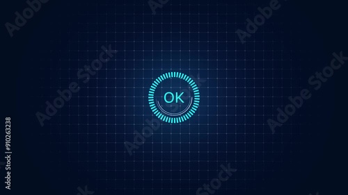 VPN or data connect icon animation .technology connect or disconnect connect.