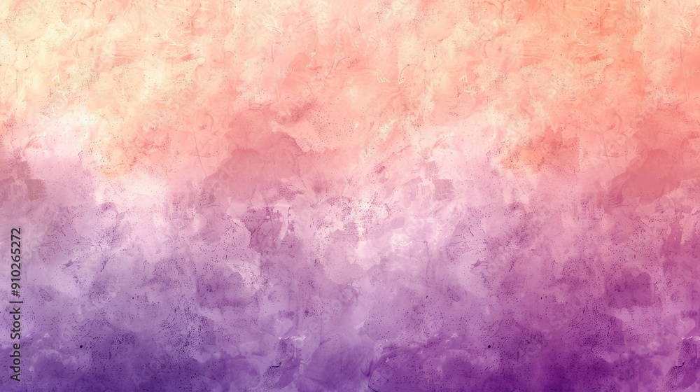 Fototapeta premium Serene Pastel Peach and Purple Gradient Background with Soft Texture