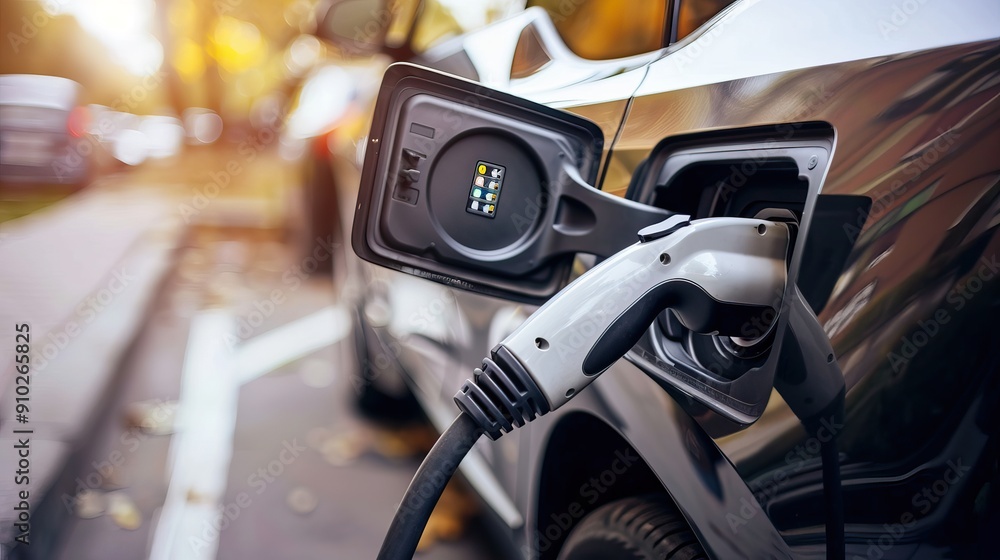 Electric Cars Charging at Modern Stations with Eco-Friendly and Advanced Technology. AI generated image Electric Cars Charging at Modern Stations with Eco-Friendly and Advanced Technology. AI generated image